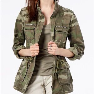 I.N.C. Camouflage-Print Utility Jacket